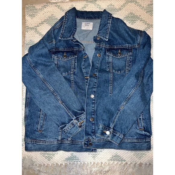 Oversized boyfriend denim jacket - Picture 1 of 2